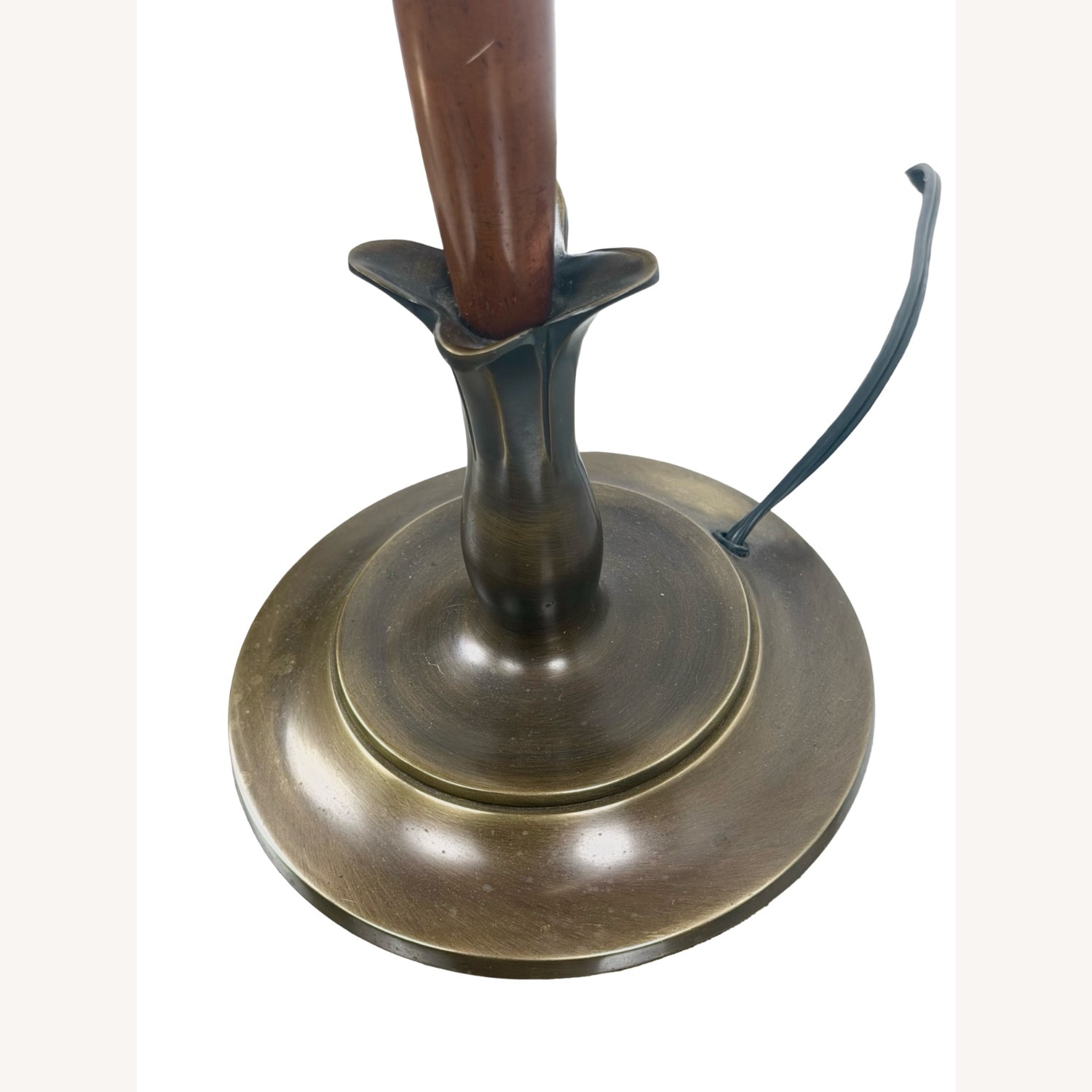 Mid-Century Sculptural Walnut Table Lamp - image-12