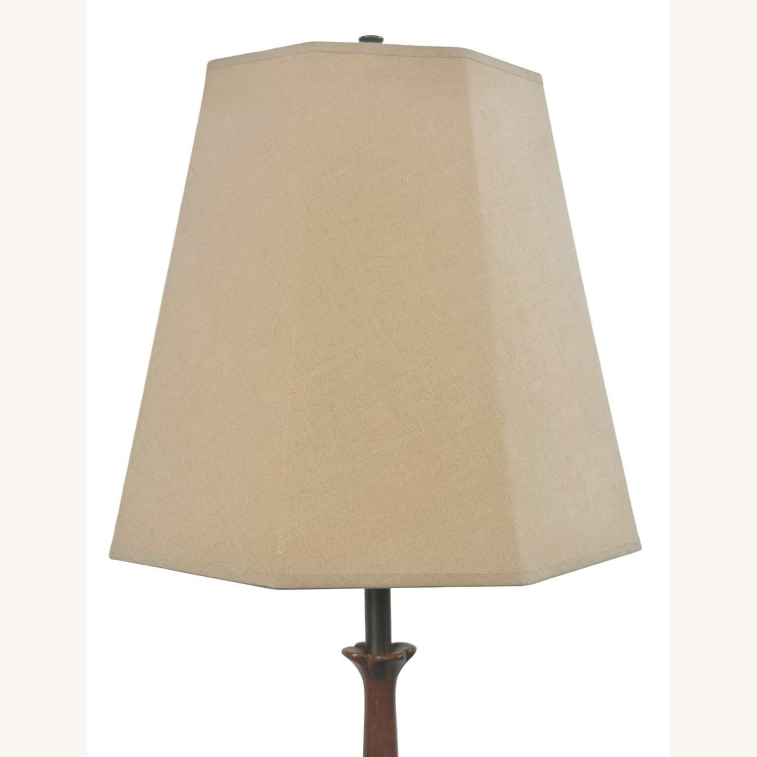 Mid-Century Sculptural Walnut Table Lamp - image-14