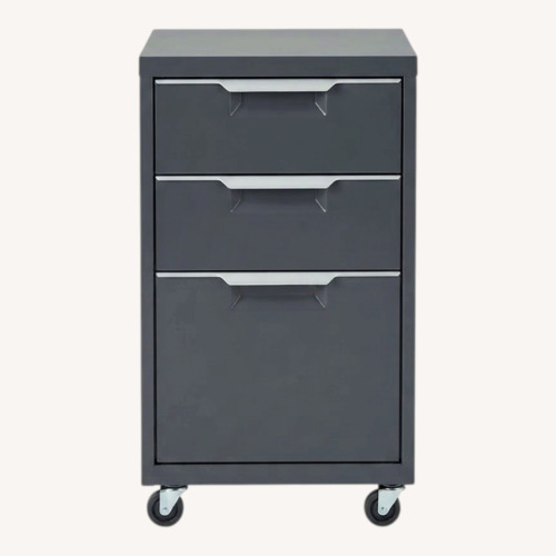 Used CB2 TPS Black 3-Drawer Filing Cabinet for sale on AptDeco