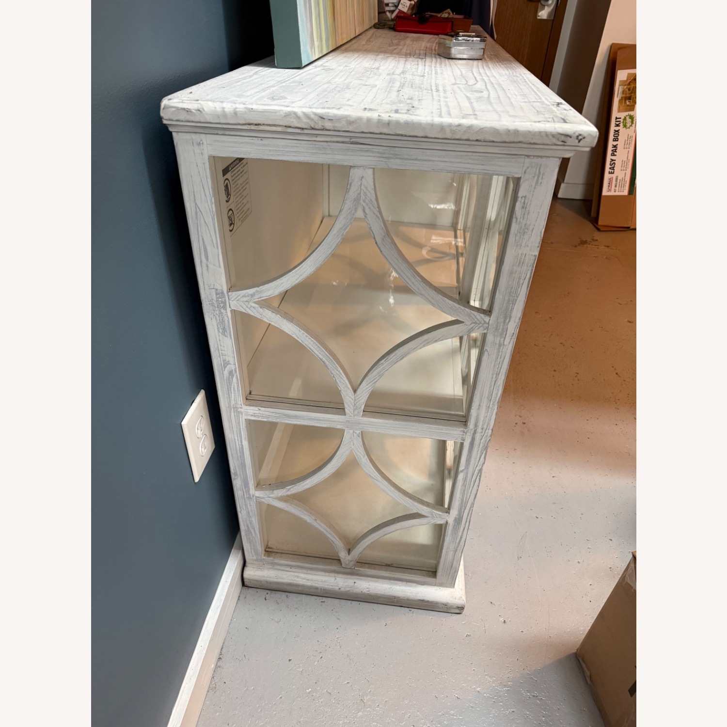 Vintage/Antique Finds White Wood Sideboard - image-4