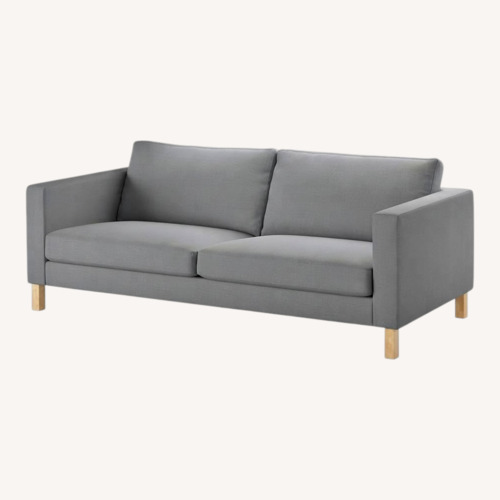 Used IKEA Karlstad Light Gray 2 Seater Sofa for sale on AptDeco