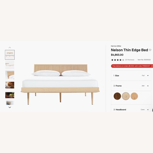 Used Herman Miller Nelson Thin Edge Bed for sale on AptDeco