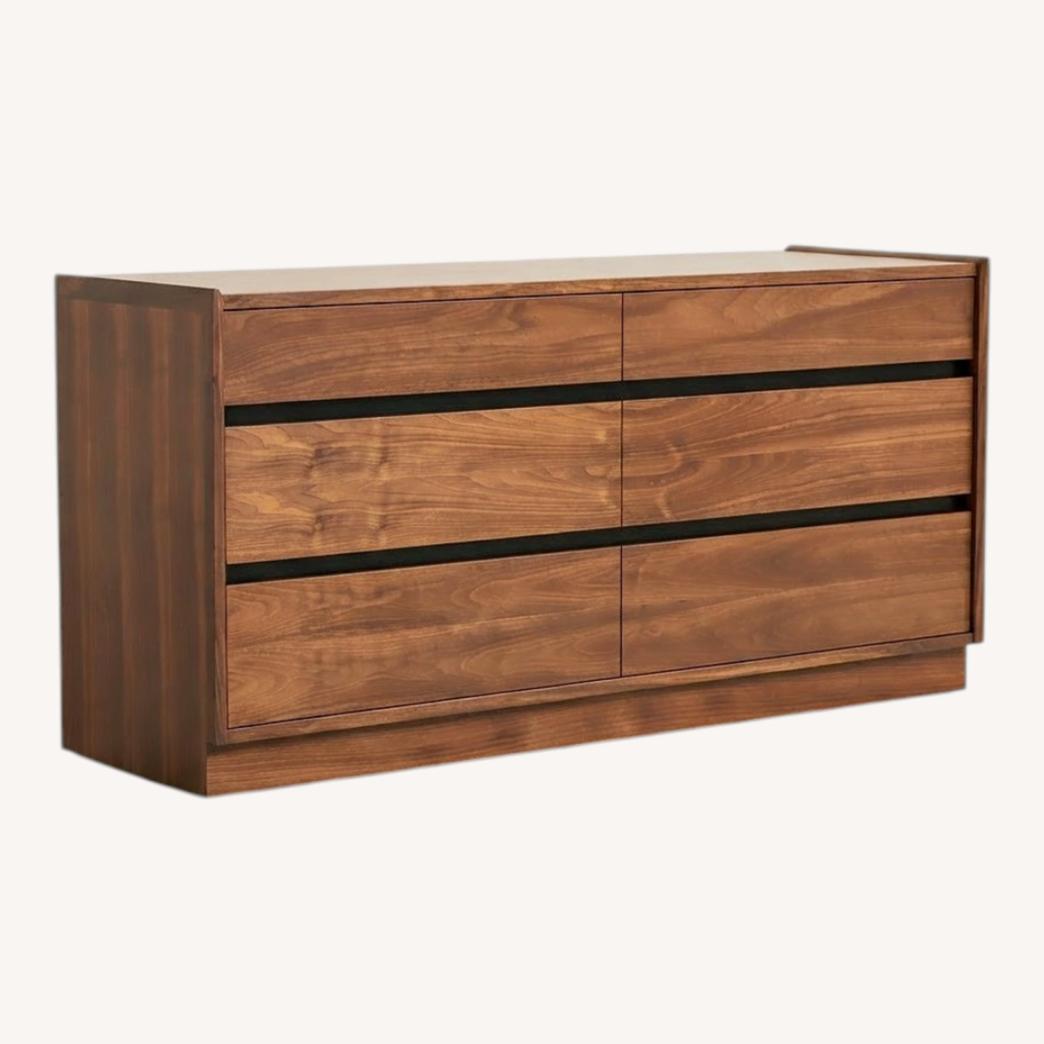 MCM 6 Drawer Walnut Dresser by Dillingham - image-0