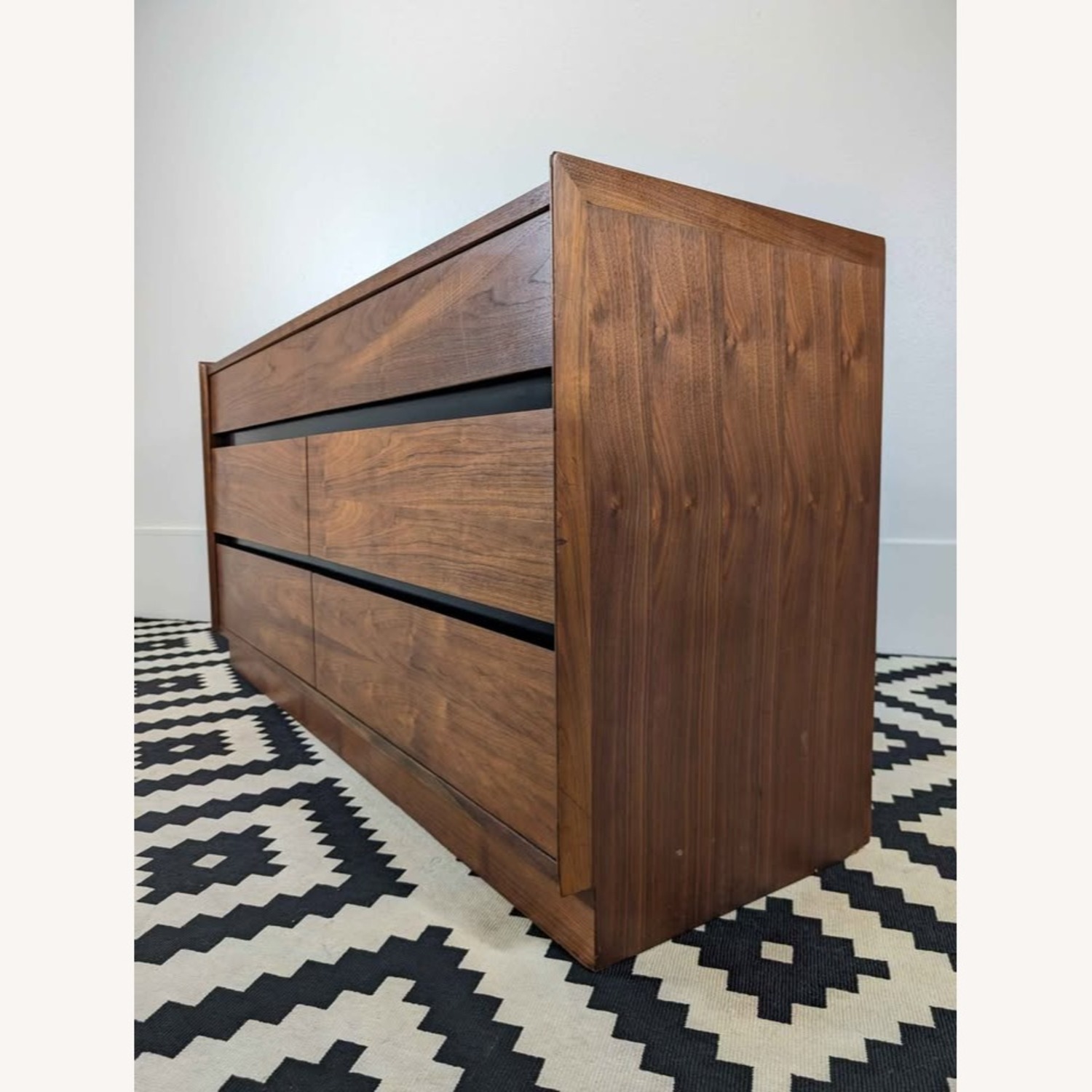 MCM 6 Drawer Walnut Dresser by Dillingham - image-3