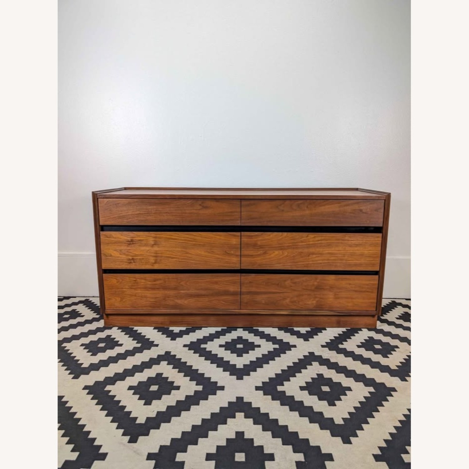 MCM 6 Drawer Walnut Dresser by Dillingham - image-2