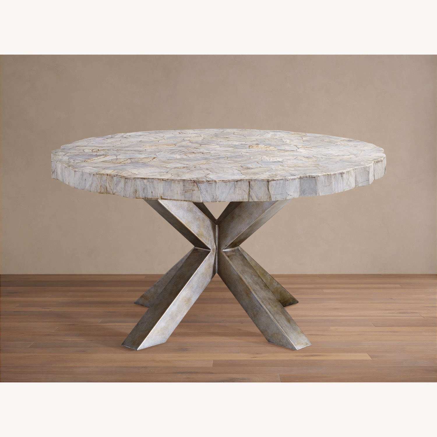 Arhaus Petra Round Dining Table in Century Marble - image-1