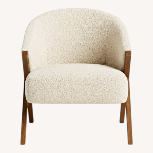 Used Zara Home Natural Wood Accent Chair for sale on AptDeco