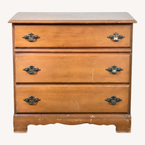 Used Bassett Light Brown Wood Dresser for sale on AptDeco