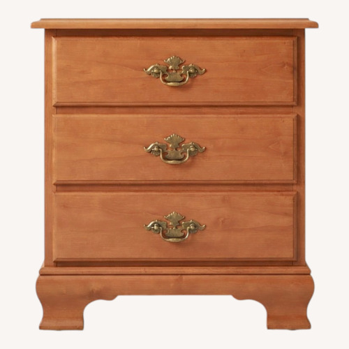 Used Bassett Light Brown Wood Nightstand for sale on AptDeco