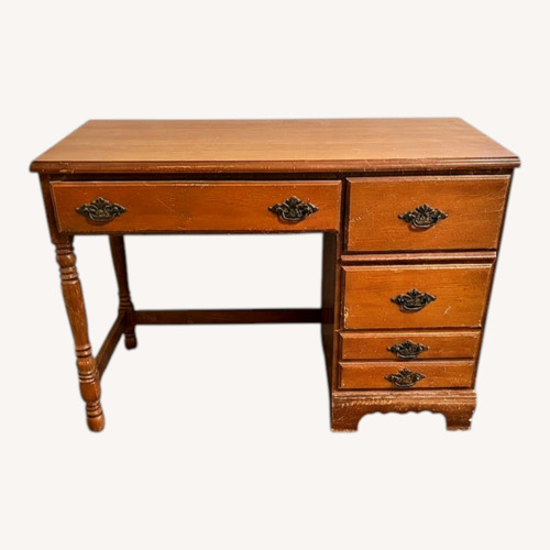 Used Bassett Light Brown Wood Desk for sale on AptDeco