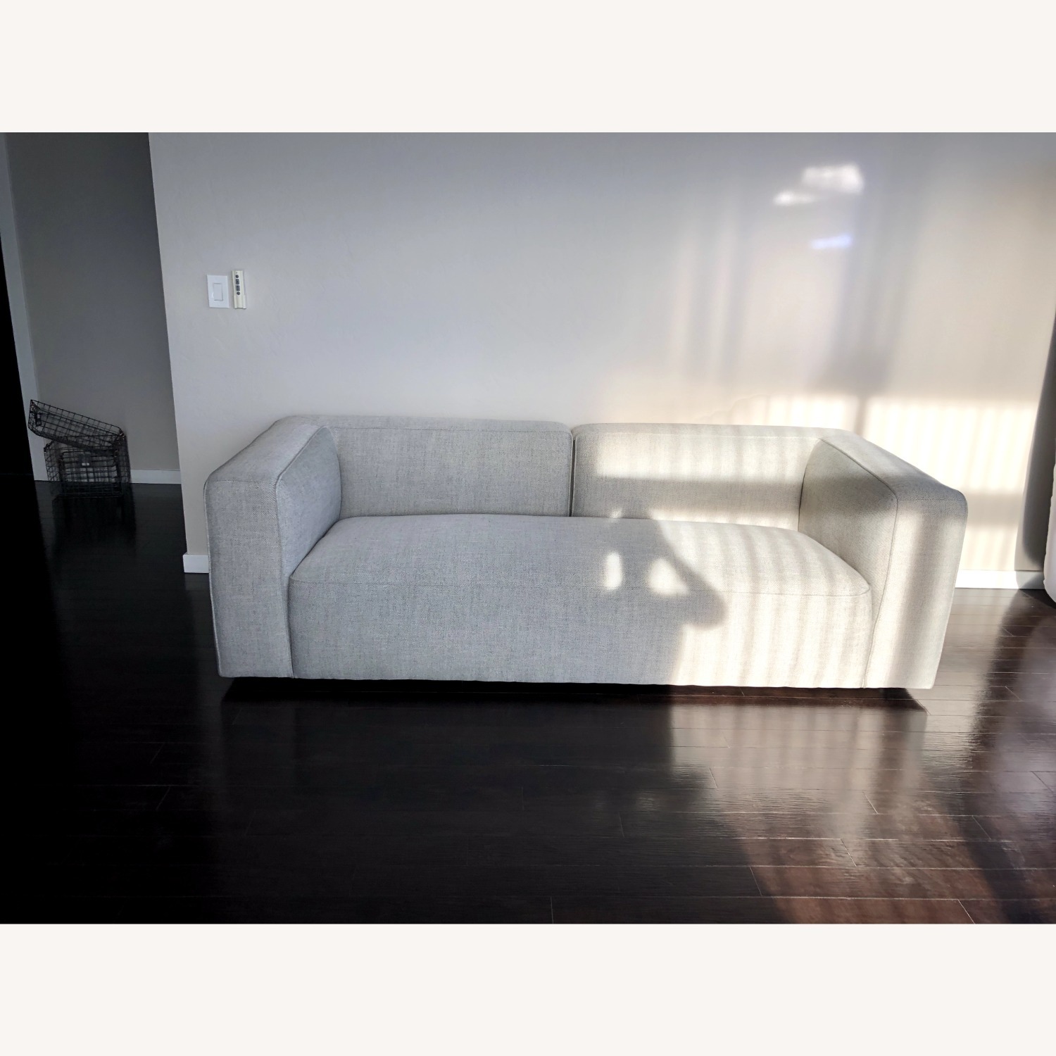 CB2 Lenyx 3-Seater Fabric Grey Couch - 92" - image-2