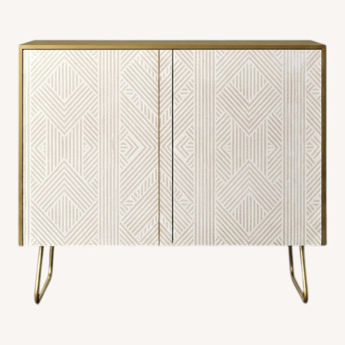Used Holli Patterned 2-Door Credenza Cabinet for sale on AptDeco