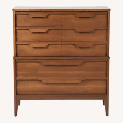Used Mid Century Highboy Dresser with Bentwood Pulls for sale on AptDeco
