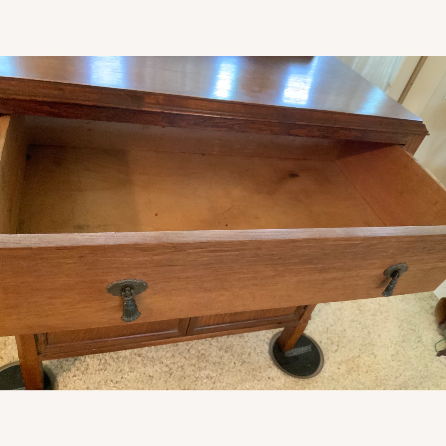 Antique Wooden Dry Sink Cabinet - image-3