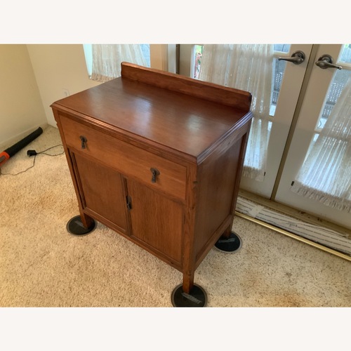Used Antique Wooden Dry Sink Cabinet for sale on AptDeco