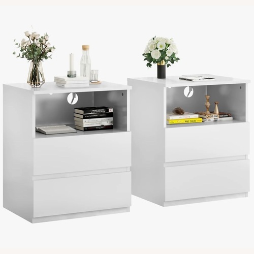 Used Wayfair Side Table Set with Fast USBC Charging for sale on AptDeco