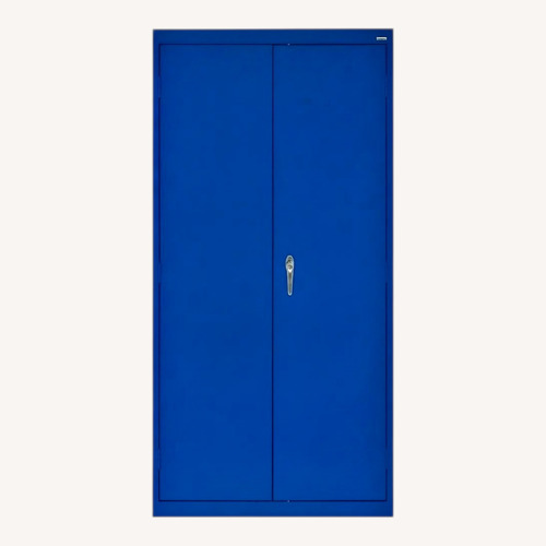 Used Sandusky Cabinets Blue Metal Armoire for sale on AptDeco