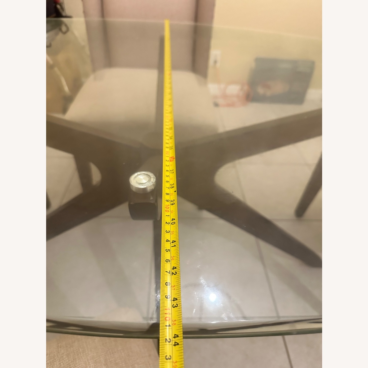 Transparent Glass Dining Table - image-3