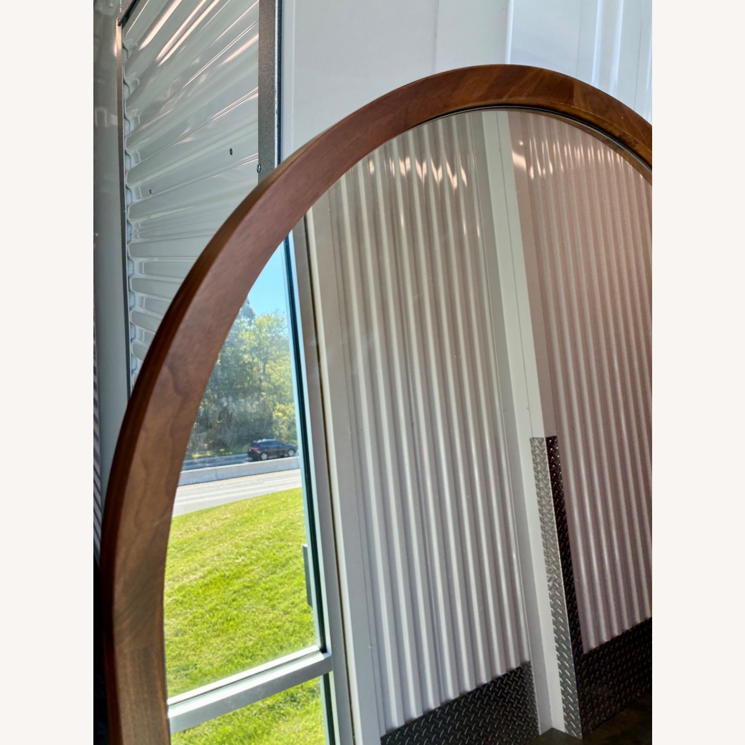 William Sonoma Rejuvenation Wood Framed Floor Mirror - image-2