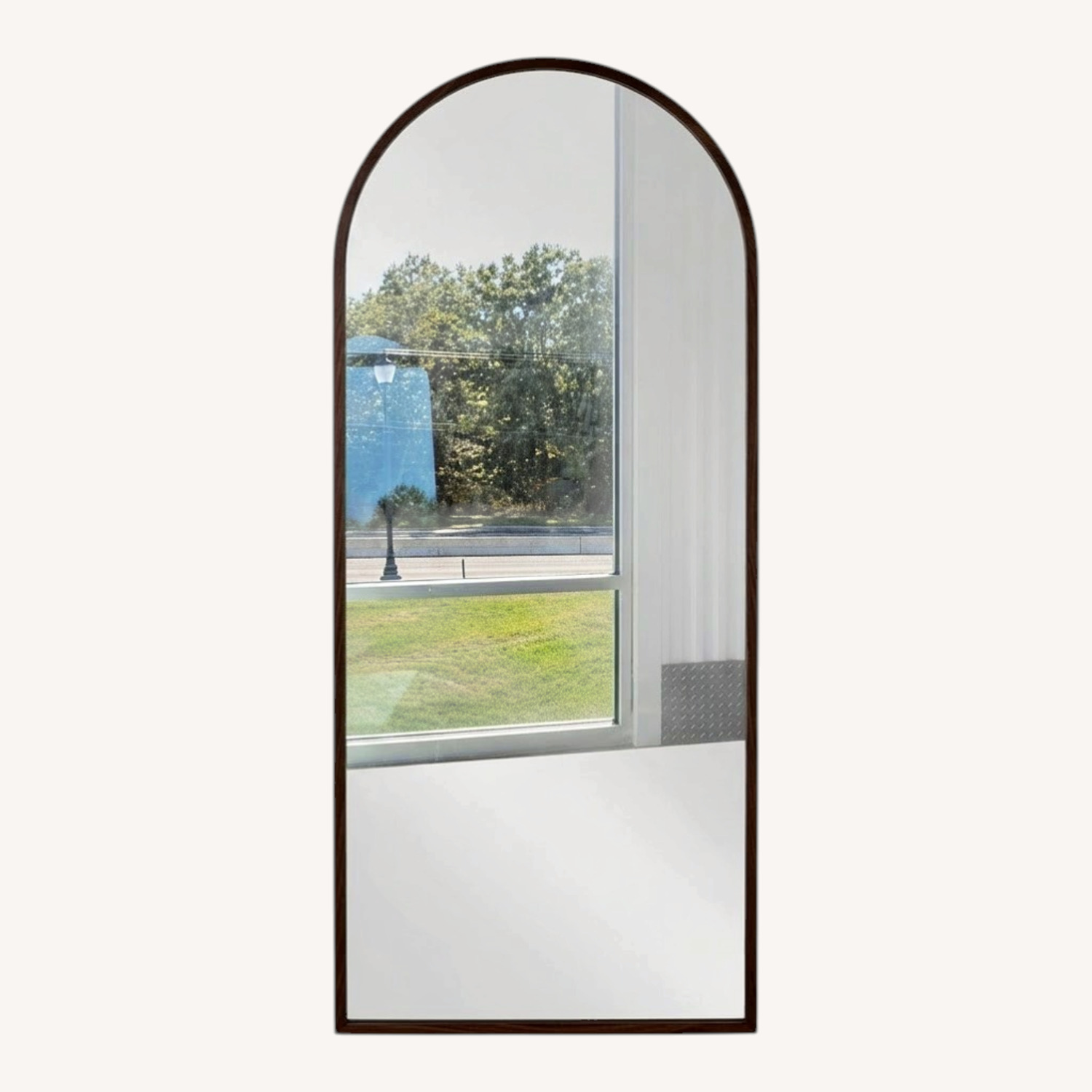 William Sonoma Rejuvenation Wood Framed Floor Mirror - image-10