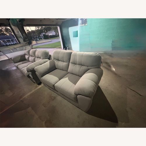 Used Light Gray Fabric 3+ Seater Sofa for sale on AptDeco