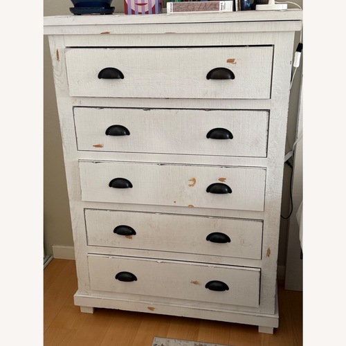 Used White Wood Dresser for sale on AptDeco