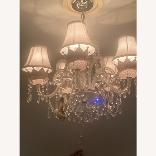 Used Transparent Glass Ceiling Lamp for sale on AptDeco