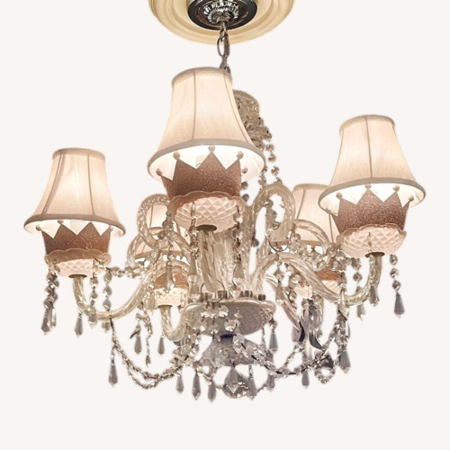 Used Transparent Glass Ceiling Lamp for sale on AptDeco