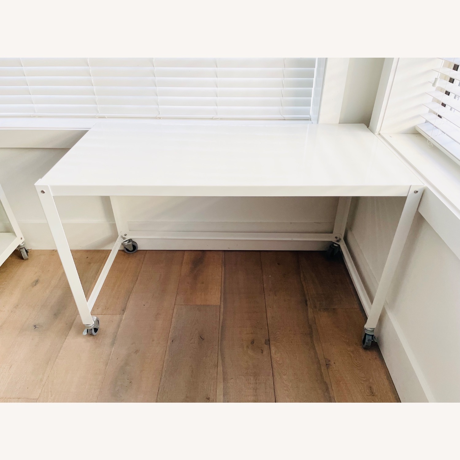 CB2 Silverado Glass Table + 2 West Elm Chairs  - image-8