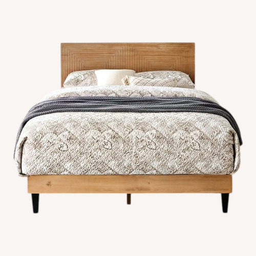 Used Solid Wood Queen Bedframe - George Oliver Davari for sale on AptDeco