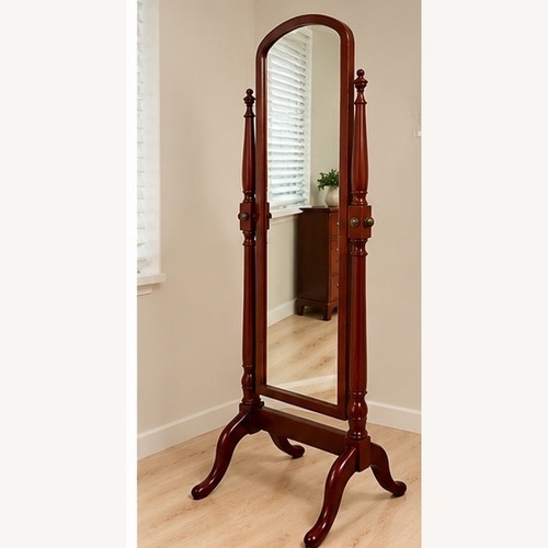 Used Bombay Co. Mahogany Cheval Floor Mirror for sale on AptDeco