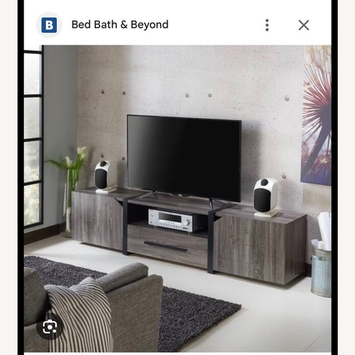 Used Furniture of America Dark Gray Wood Media Storage for sale on AptDeco
