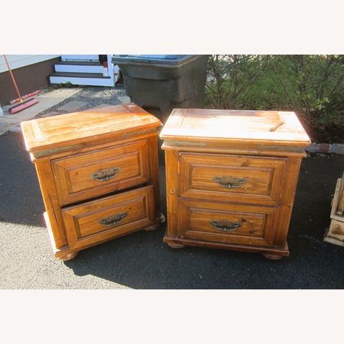 Used Vintage/Antique Finds Natural Wood Nightstand for sale on AptDeco