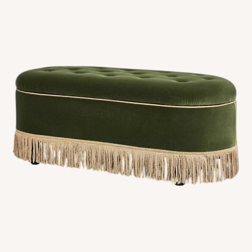 Used Jennifer Taylor Green Fabric Chest for sale on AptDeco