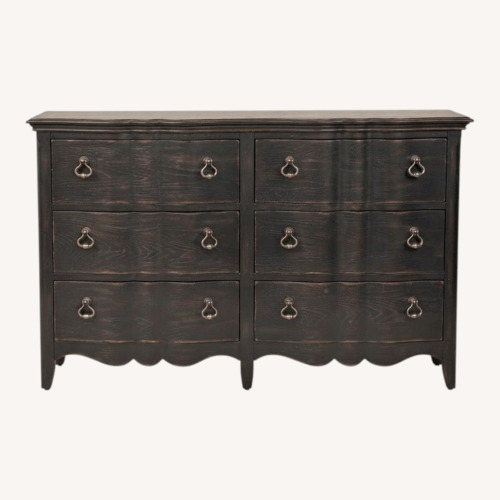 Used Black Antique 6 Drawer Dresser for sale on AptDeco