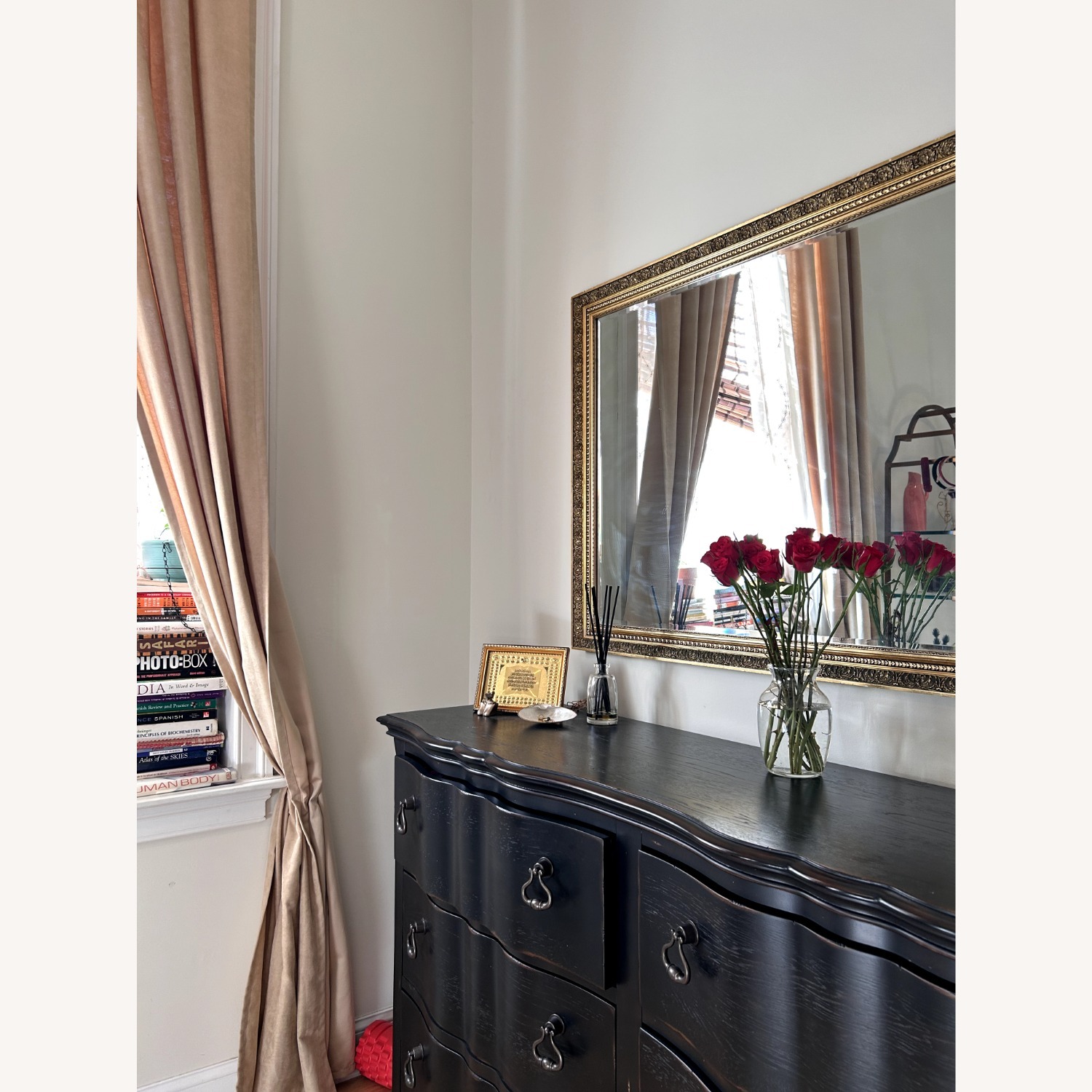 Black Antique 6 Drawer Dresser - image-4