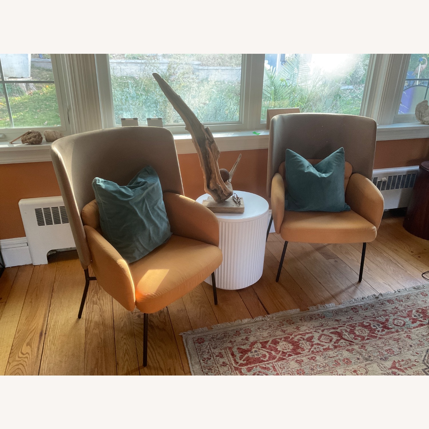 IKEA BINGSTA Gold Fabric Armchairs - Set of 4 - image-2