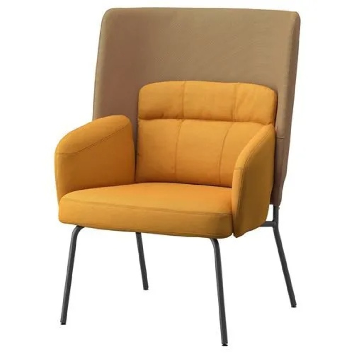IKEA BINGSTA Gold Fabric Armchairs - Set of 4 - image-6