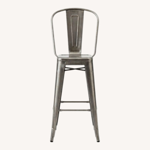Used Design Within Reach Tolix France Barstools Gunmetal Gray for sale on AptDeco