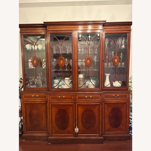 Used Vintage/Antique Finds Dark Brown Wood Sideboard for sale on AptDeco
