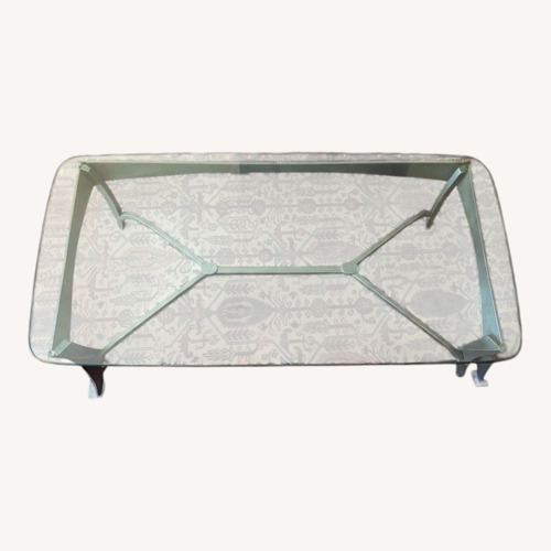Used Modern Glass Top Coffee Table for sale on AptDeco