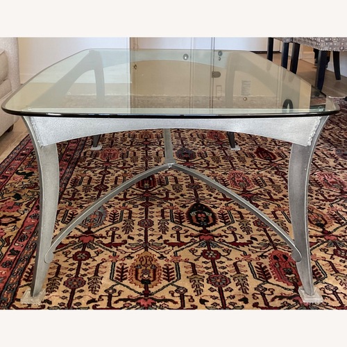 Used Modern Glass Top Coffee Table for sale on AptDeco