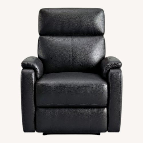 Used Black Leather Plug in Recliner for sale on AptDeco