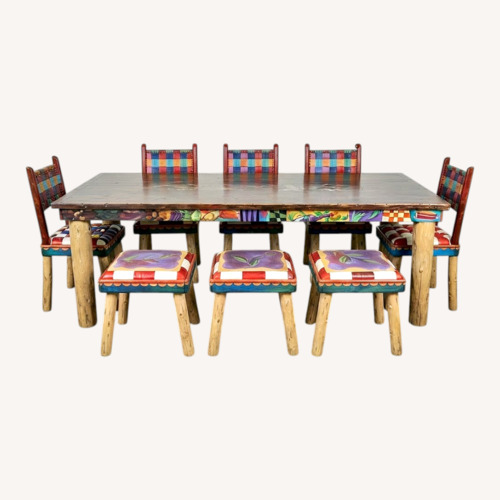 Used Sticks Brand Custom Wood Dining Set  for sale on AptDeco