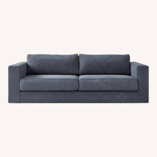 Used West Elm Verona Blue Fabric 2 Seater Sofa for sale on AptDeco