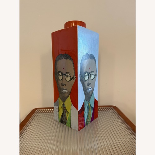 Used Fabienne Jouvin Large Ceramic Lidded Vessel Pu Yi for sale on AptDeco