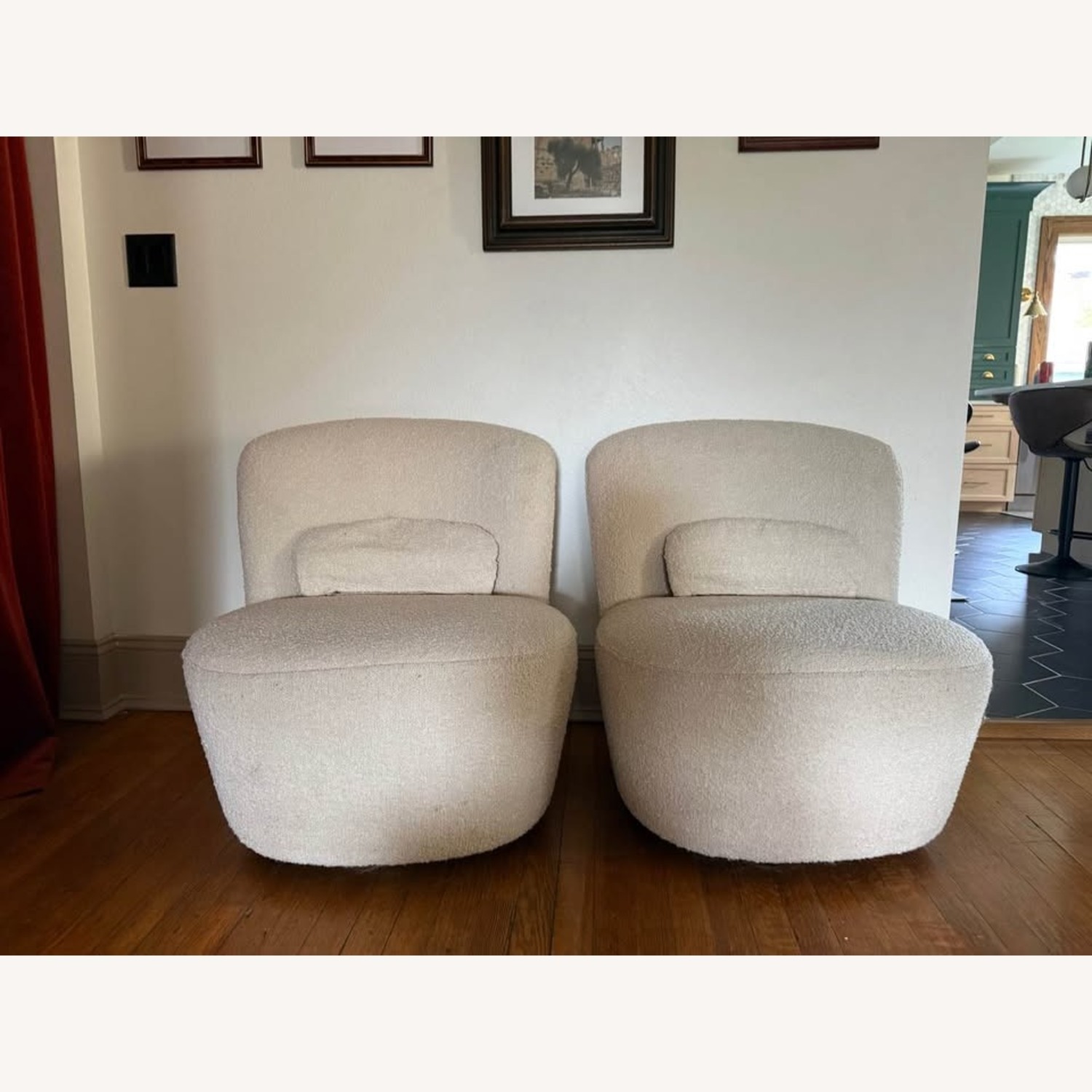 Poly and Bark Alma White Boucle Accent Chair - image-4