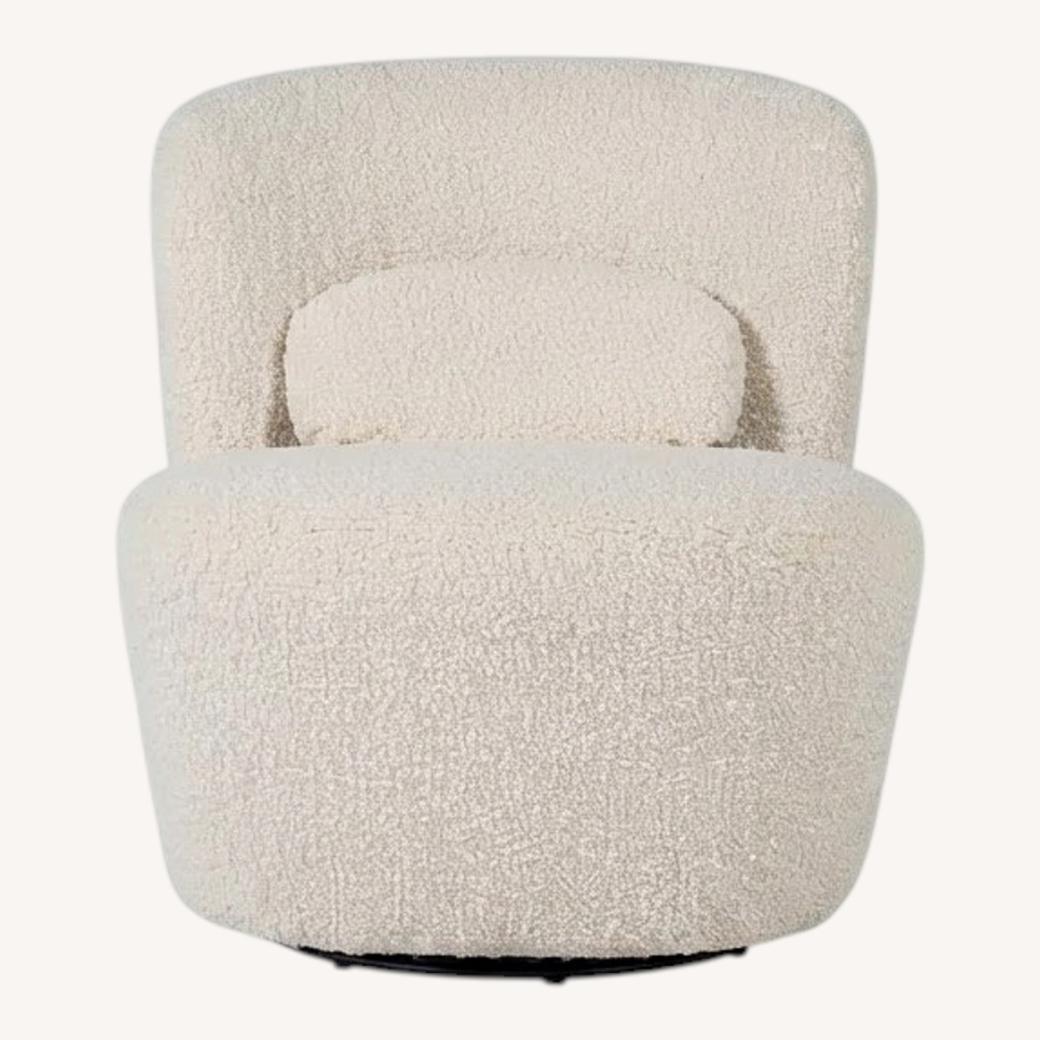 Poly and Bark Alma White Boucle Accent Chair - image-0