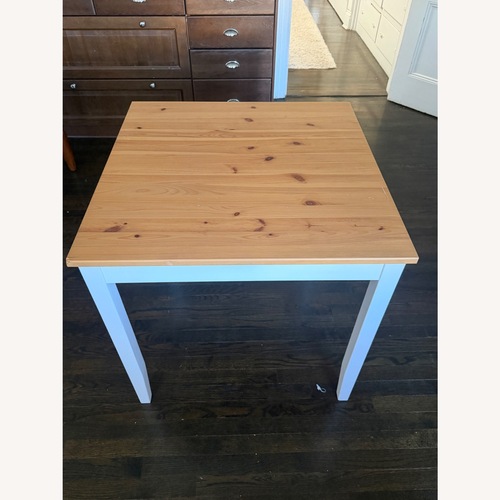 Used IKEA Lerhamn Natural Wood Side Table for sale on AptDeco