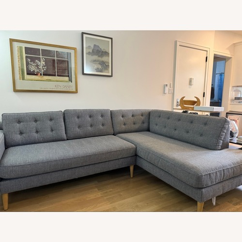 Used West Elm Drake 2-Piece Sectional Sofa — Gray for sale on AptDeco